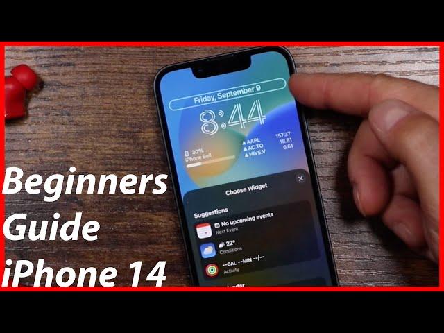 Beginners Guide To iPhone 14 Plus - How To Use The iPhone 14 Tutorial iOS 16