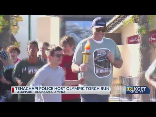 Tehachapi police host torch run to support the Special Olympics