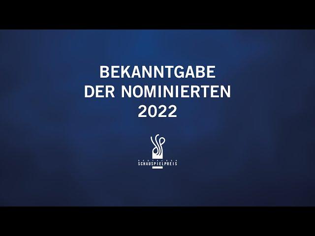 BEKANNTGABE DER NOMINIERTEN 2022