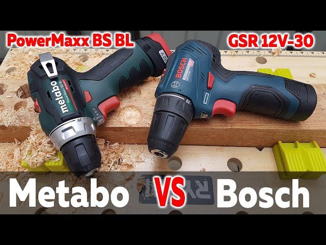 Bosch & Metabo Which screwdriver to choose? GSR 12V-30 or PowerMaxx BS BL