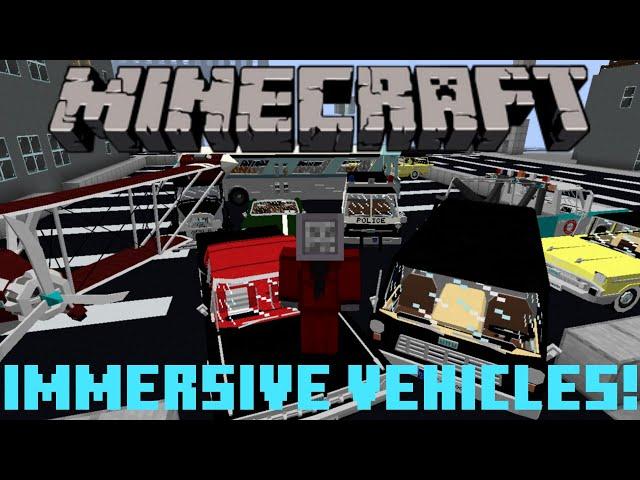 Minecraft Immersive Vehicles is a Crazy Mod (Mod Showcase)