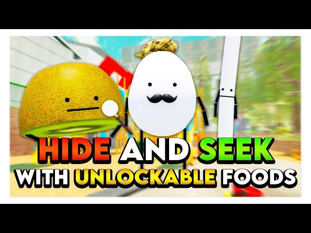 Roblox SECRET STAYCATION HIDE & SEEK WITH UNLOCKABLE FOODS! 