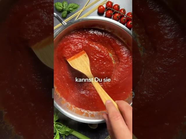 Spaghetti alla Napoli - italienisches Rezept für Nudeln in Tomatensoße #shorts