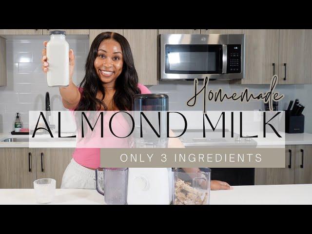 Homemade Almond Milk Using Nama J2 Juice | 3 Ingredient Healthy Recipe