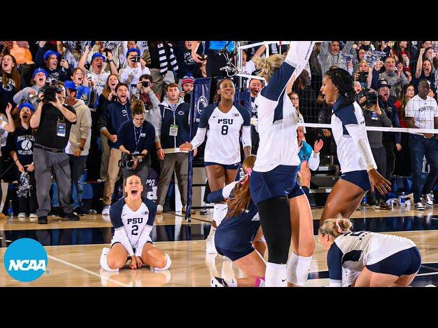 Full 5th set from Penn State-Creighton in 2024 NCAA volleyball regional final