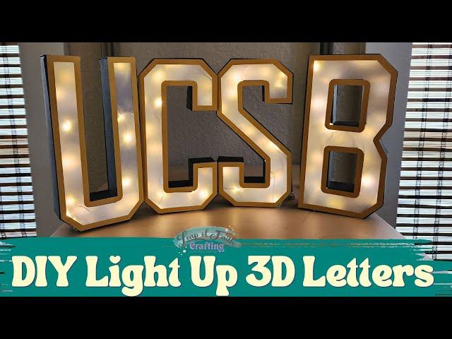 DIY 3D Letters that Light Up!