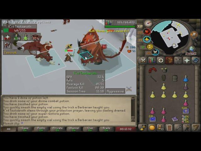 K'ril Tsutsaroth(Zammy) w/ Osmumten's Fang (29kph+)(OSRS)