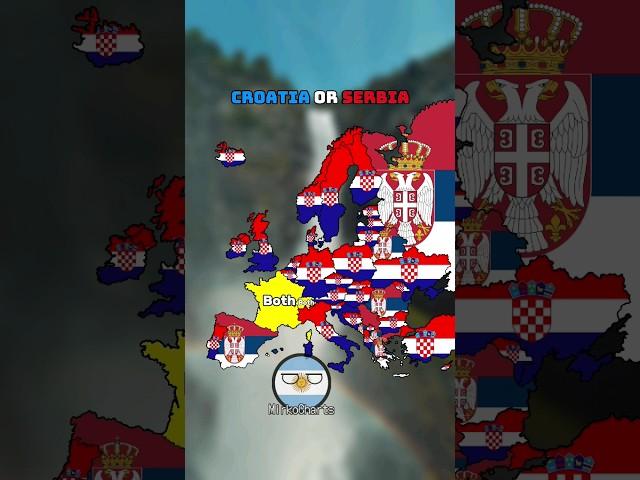 Croatia or Serbia #geography #history #europe #map #mapping #croatia #serbia #shorts #fyp #war