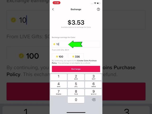 How to convert TikTok coins into gift