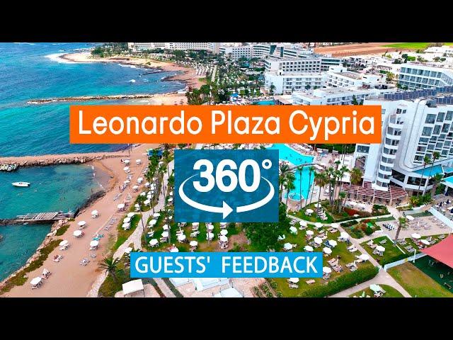 Leonardo Plaza Cypria Maris Beach: VR 360° Drone Review Based on TripAdvisor. Cyprus