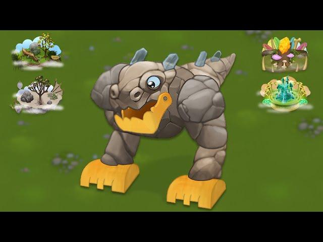 T-Rox - All Monster Sounds & Animations (My Singing Monsters)