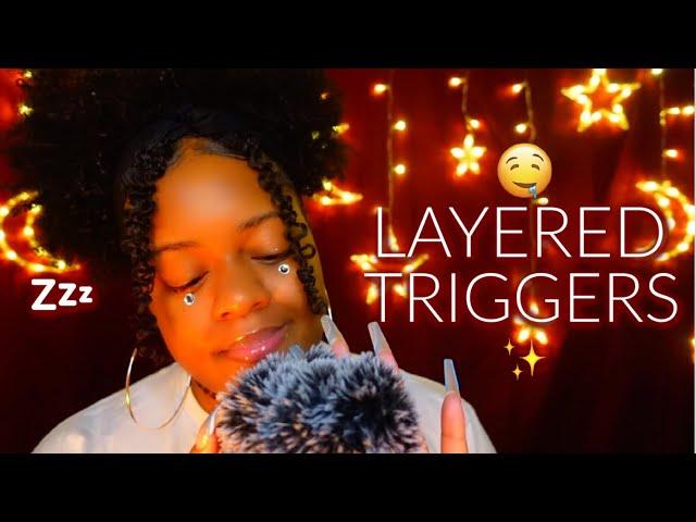 ASMR  LAYERED SOUNDS, INAUDIBLE WHISPERS & TINGLY TRIGGERS THAT WILL MAKE YOU DROOL  (SO GOOD)