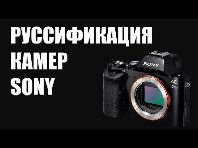 Руссификация Sony a7s II | Русский язык камеры Sony | DSLRVIDEOS.RU