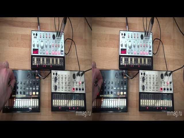 mmag.ru: Синтезаторы Korg Volca Bass, Beats и Keys - 3d видео обзор и демо