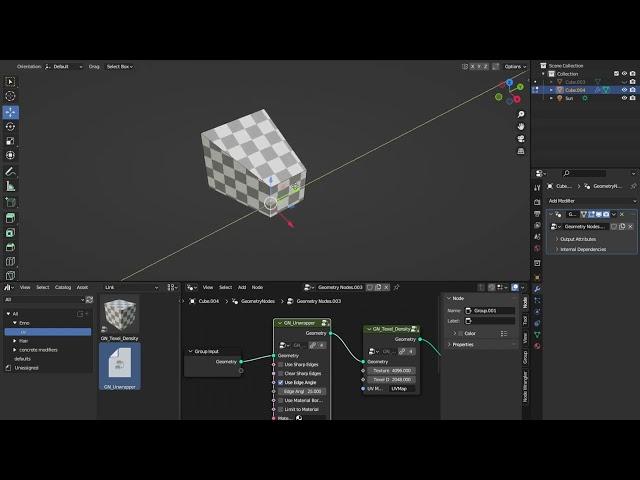 Unwrap and Texel Density Modifiers for Blender