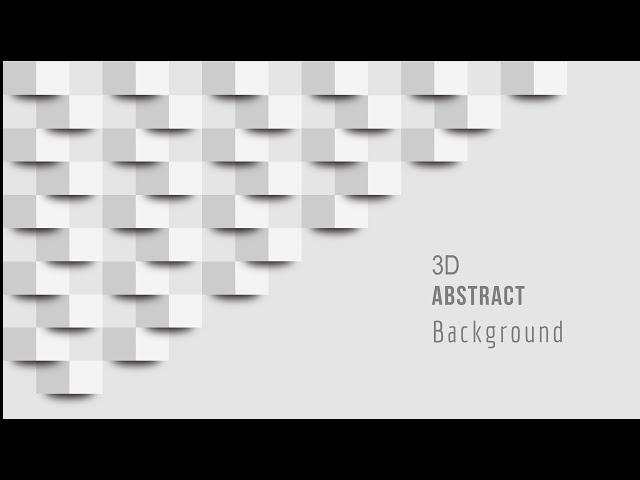 1.Adobe Illustrator Tutorial - 3D Background Abstract design