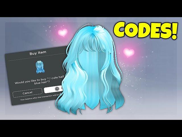 USE THESE CODES FOR A FREE HAIR!