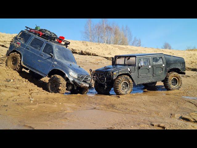 This is how UAZ humiliated the HUMMER H1 off-road... RC OFFroad 4x4