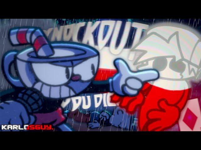 Friday Night Funkin' WITH LYRICS Knockout Cover PL (Indie Cross VS Cuphead)