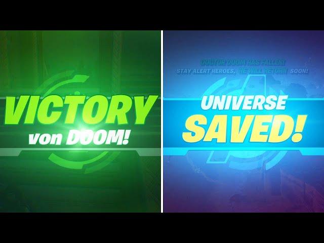 Fortnite Day of Doom LTM - Victory Von Doom, Universe Saved & Doctor Doom Gameplay