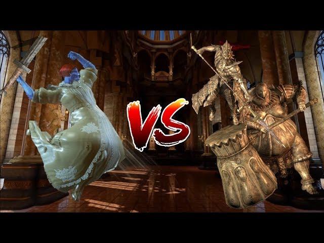 Dark Souls: Ornstein and Smough vs Broken Sword