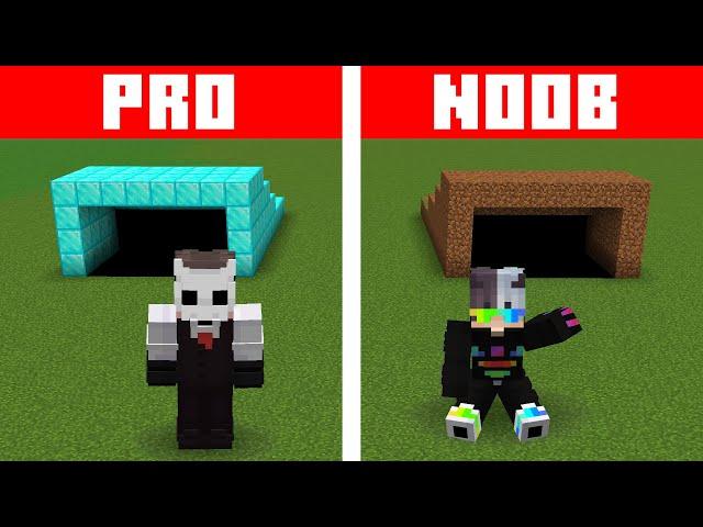 PRO vs NOOB: GÜVENLİKLİ YER ALTI SIĞNAĞI YAPI KAPIŞMASI!