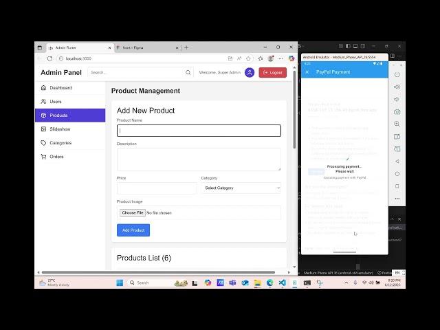 Laravel and Flutter e-commerce project demo