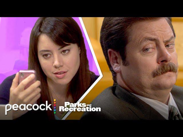 April being Ron's adopted daughter for 12 minutes straight | Parks and Recreation