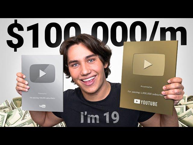 How I Make $100,000/Month On YouTube At 19