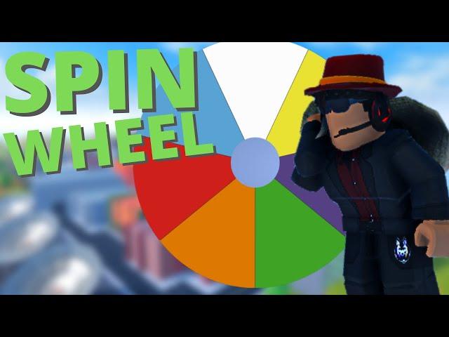 SPIN WHEEL decides WHAT I ROB in Roblox Jailbreak