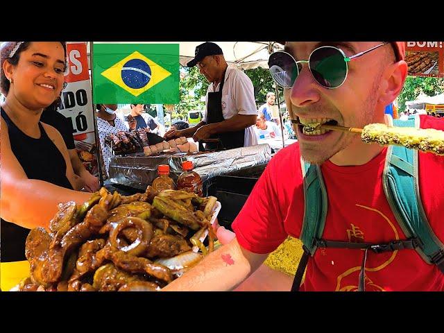 Trying BRAZILIAN STREET FOOD in Belo Horizonte 