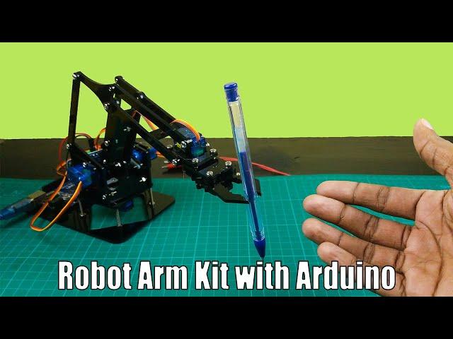 How to assemble and control a 4 DOF robot mechanical arm kit with Arduino | Step by step