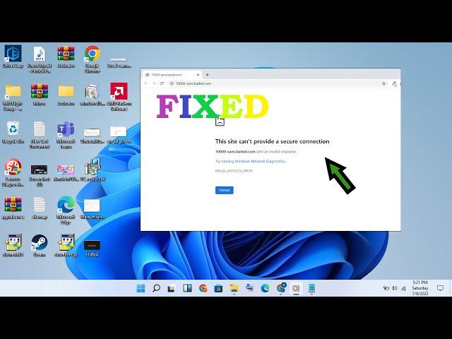 how to fix some websites not loading/opening in any browser issue windows 11