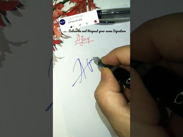 Ajay name signature ️#youtubeshorts #youtube #ytshorts