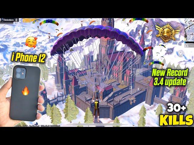 Wow!! New Record in Livik After pubg 3.4 update  iPhone 12 pubg test 2024 ios 17.6.1 update