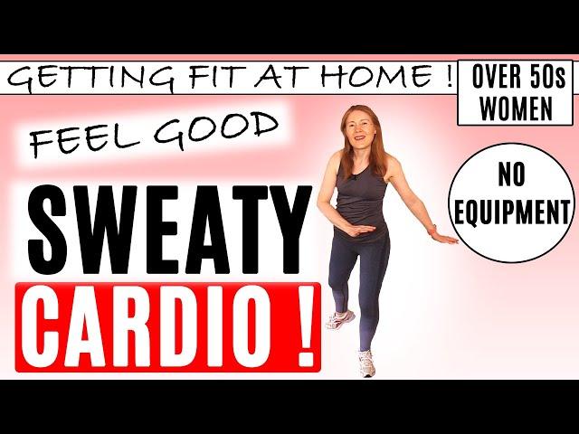 HOME WORKOUT FOR WOMEN OVER 50 | LOW IMPACT SWEATY CARDIO (NO EQUIPMENT) | Lively Ladies