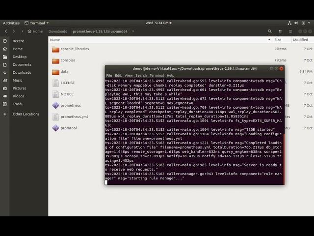 Installing and running Prometheus on Linux