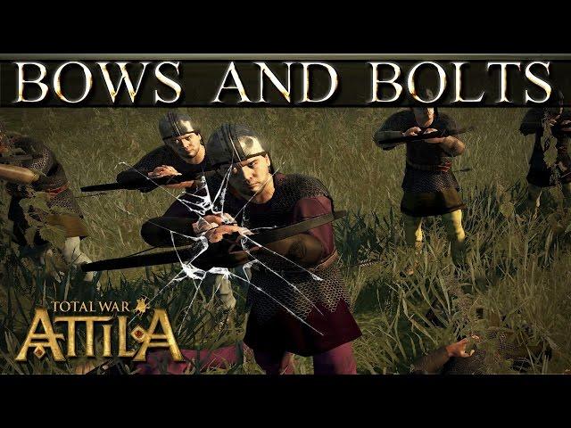 Total War Attila Mechanics -  Archers and Crossbows vs Infantry