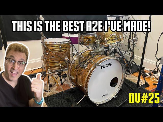 1969 Pearl A2E Drum Conversion Part 2 - drum vlog #25