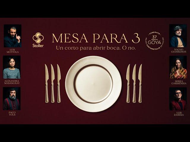 MESA PARA 3 – Un Cortometraje para abrir boca. O no.