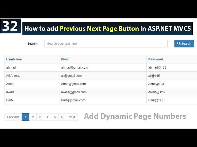 How to add Paging Functionality in ASP.NET MVC 5-ASP.NET MVC 5 Tutorials in Urdu/Hindi - Next Class