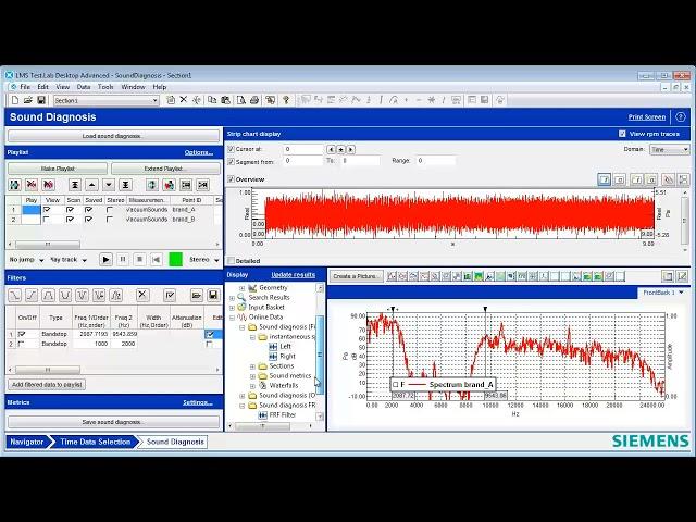 Simcenter Testlab Sound Diagnosis