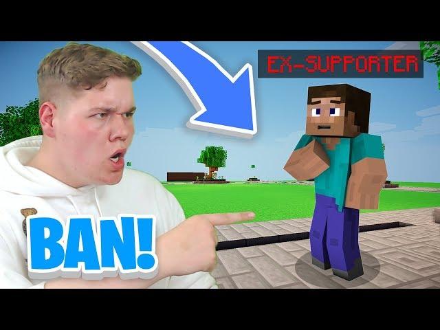 EX-SUPPORTER wird LEBENSLANG in MINECRAFT gebannt! 