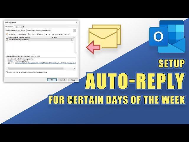 Outlook - Setup a Recurring Out-of-Office Reply for Certain Days of the Week