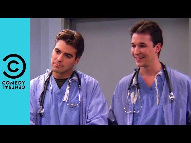 Monica & Rachel Date The Doctors (George Clooney & Noah Wyle) | Friends