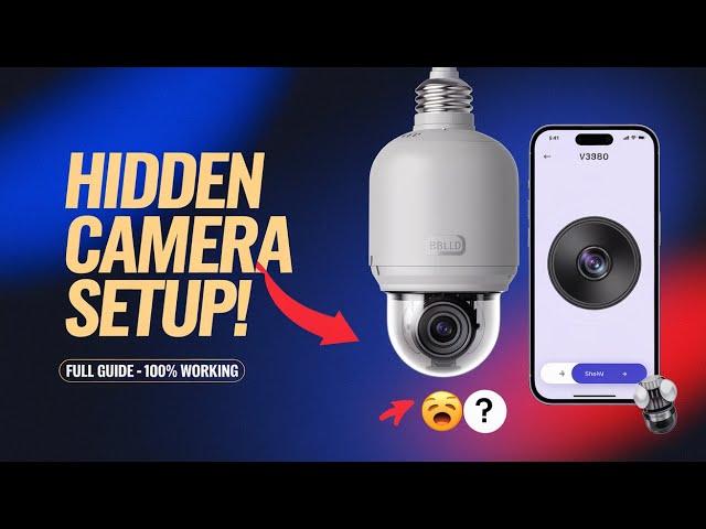 How to setup Bulb cctv camera for any Holder | Bulb cctv camera review| Best indoor wifi cctv camera