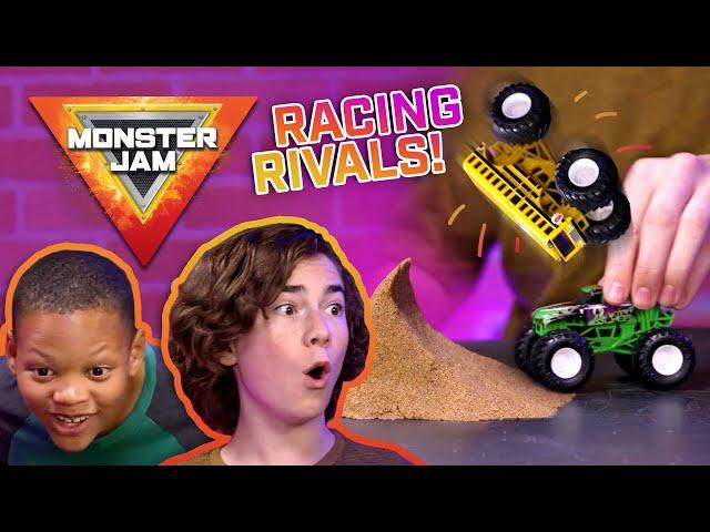 Racing Rivals  MONSTER JAM Revved Up Recaps - Episode 5 | Monster Trucks for Kids