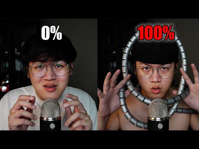 ASMR 0% VS 100% Mouth Sounds