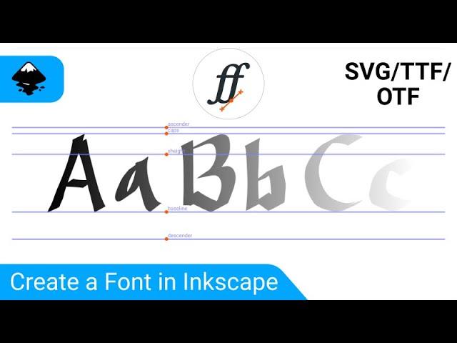 Create Custom Fonts Using Inkscape & FontForge in 2023 (Great for Selling Online!)