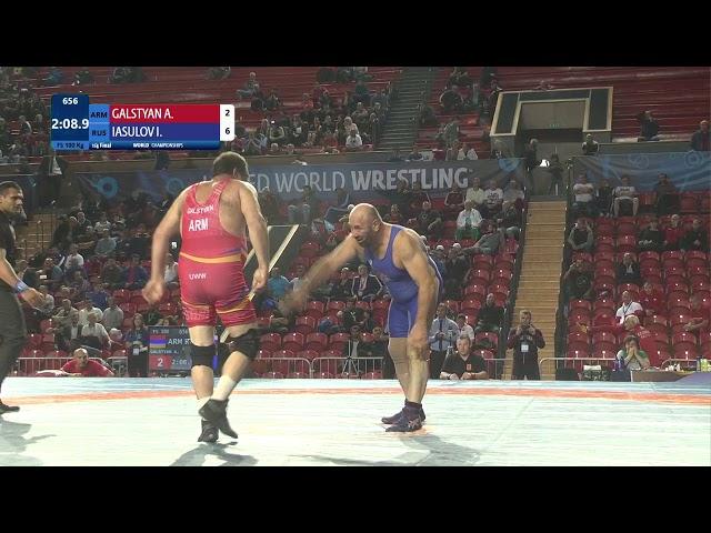 1/4 FS - 100 kg: A. GALSTYAN (ARM) v. I. IASULOV (RUS)